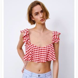 Gingham Crop Top